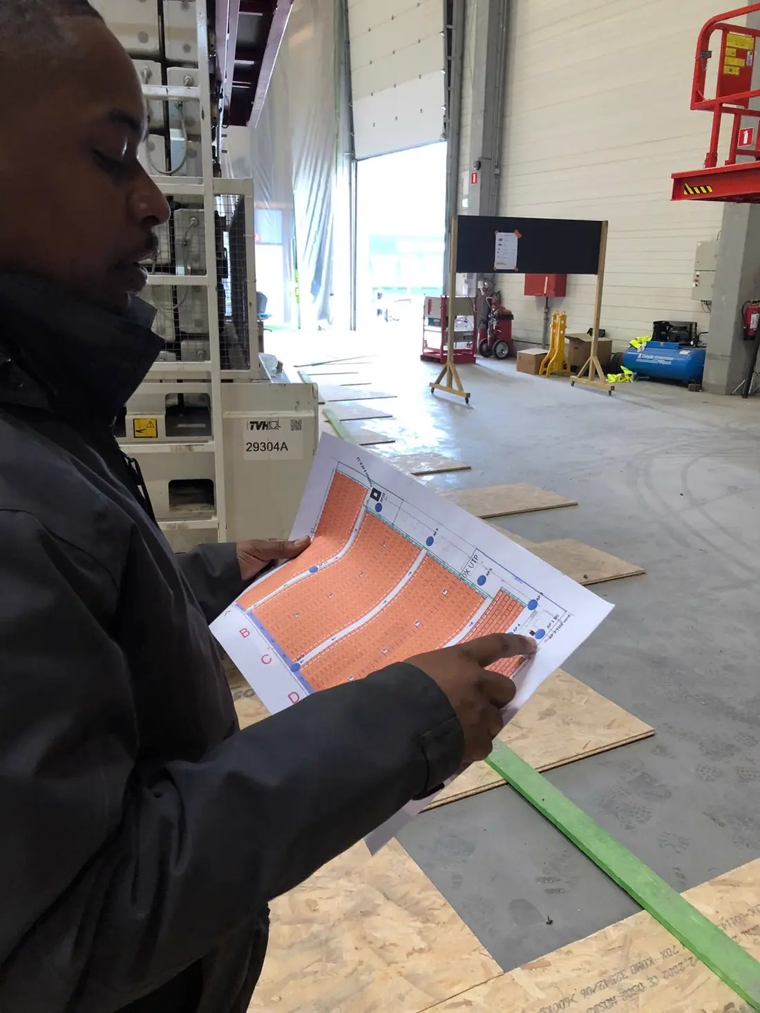 Installatiewerk op een bedrijfsterrein