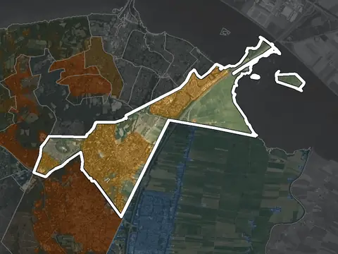 Luchtfoto van Blaricum in Blaricum