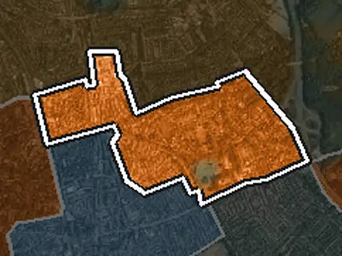 Luchtfoto van Brediuskwartier in Gooise Meren