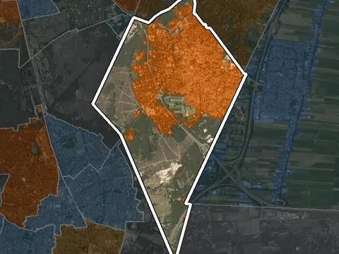 Luchtfoto van Laren in Laren