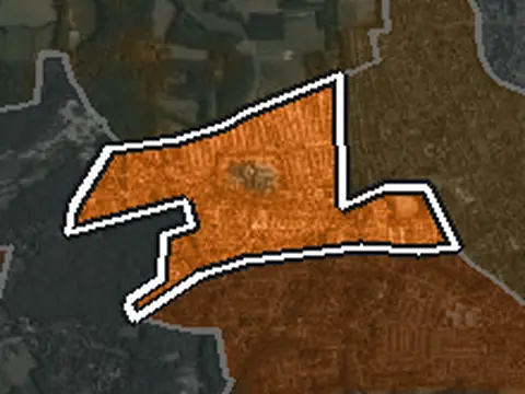 Luchtfoto van Westereng in Huizen