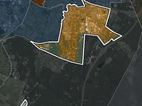 Luchtfoto van Zuidoost in Hilversum
