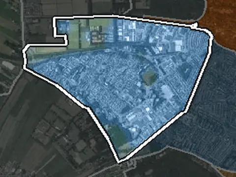 Luchtfoto van Zuidwest in Hilversum